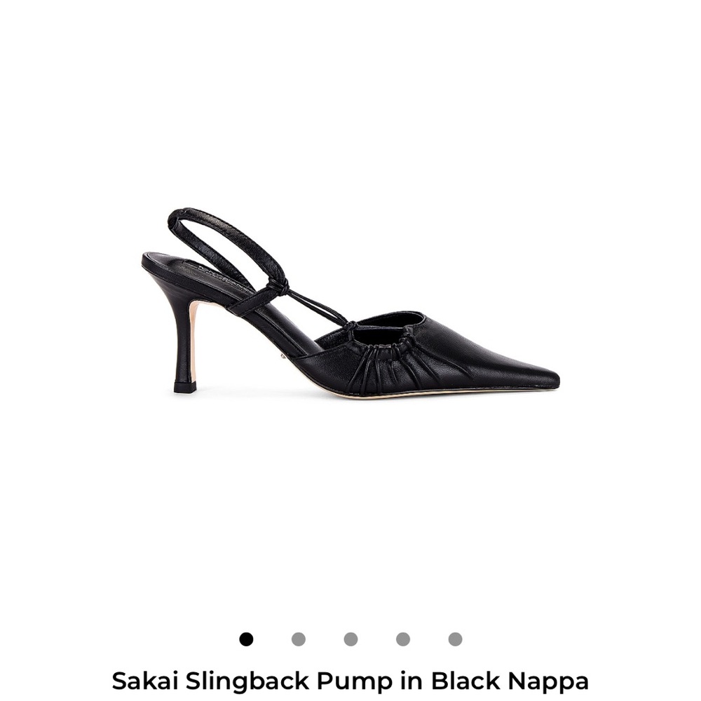 Tony Bianco Black Slingback Heels
